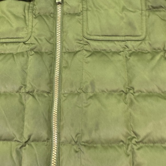 Cabela's Jacket Womens Large Green Down Puffer Hooded Full Zip Outdoor Winter - Picture 12 of 15